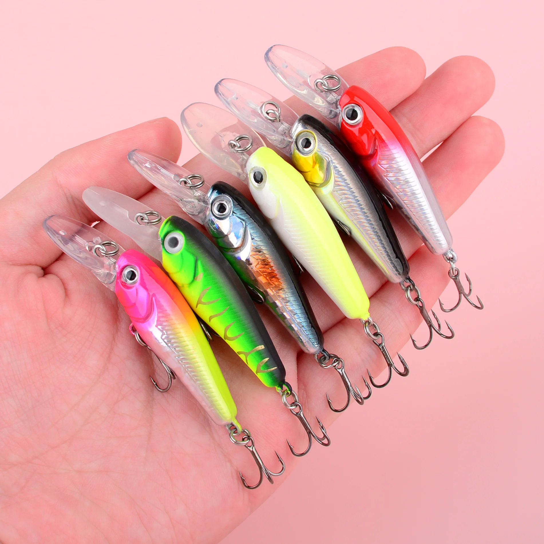 Señuelo Minnow Crank Wobbler jerkbait para lubina y lucio - imagen 5