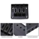 Puente para Guitarra Ajustable Hard-tail Plateado/Negro