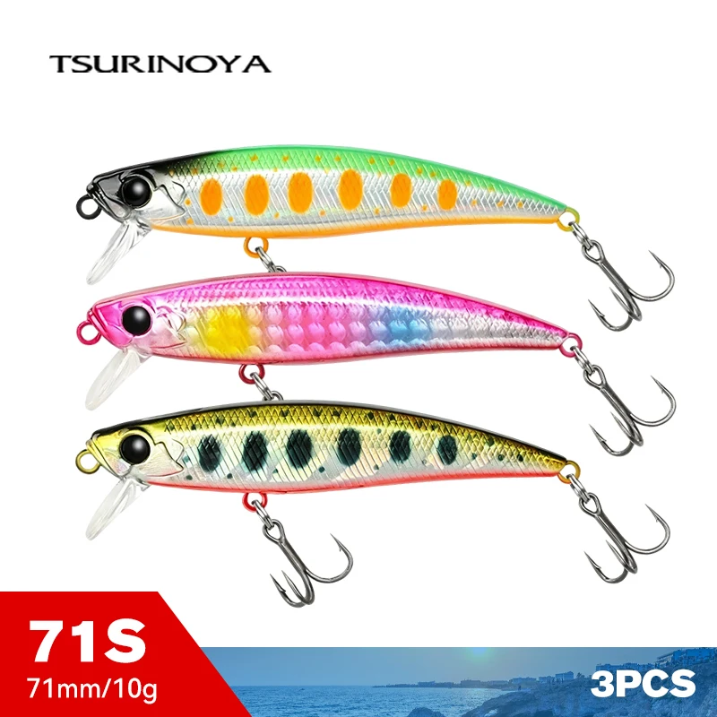 TSURINOYA INTRUDER 71S crankbait hundible para lucio y lubina - imagen 5