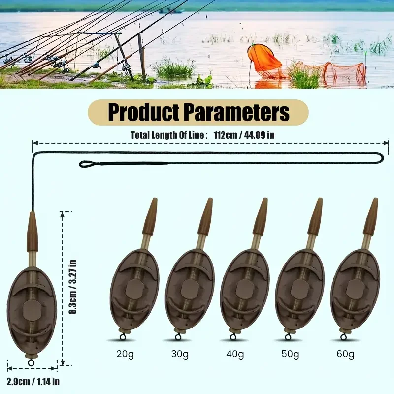 Alimentador de método Zinc Leadcore – Líneas multicolor para pesca - imagen 5