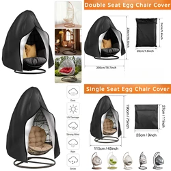 Funda impermeable silla huevo colgante jardín 210D