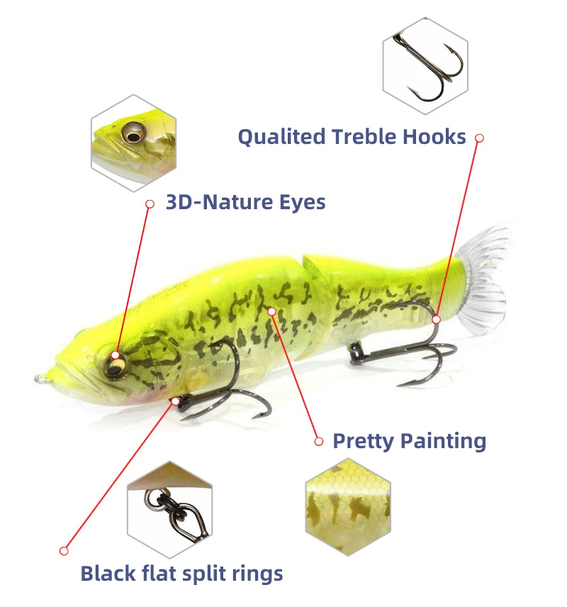 Señuelo para pike, bass y perch