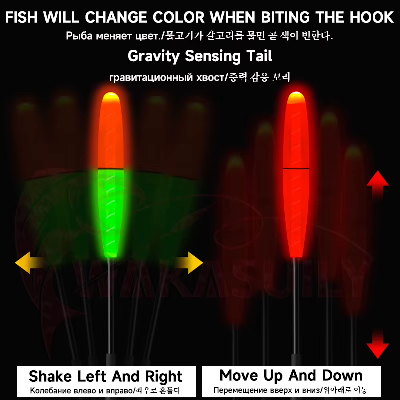 Flotador LED de alta sensibilidad para pesca nocturna en roca - imagen 4