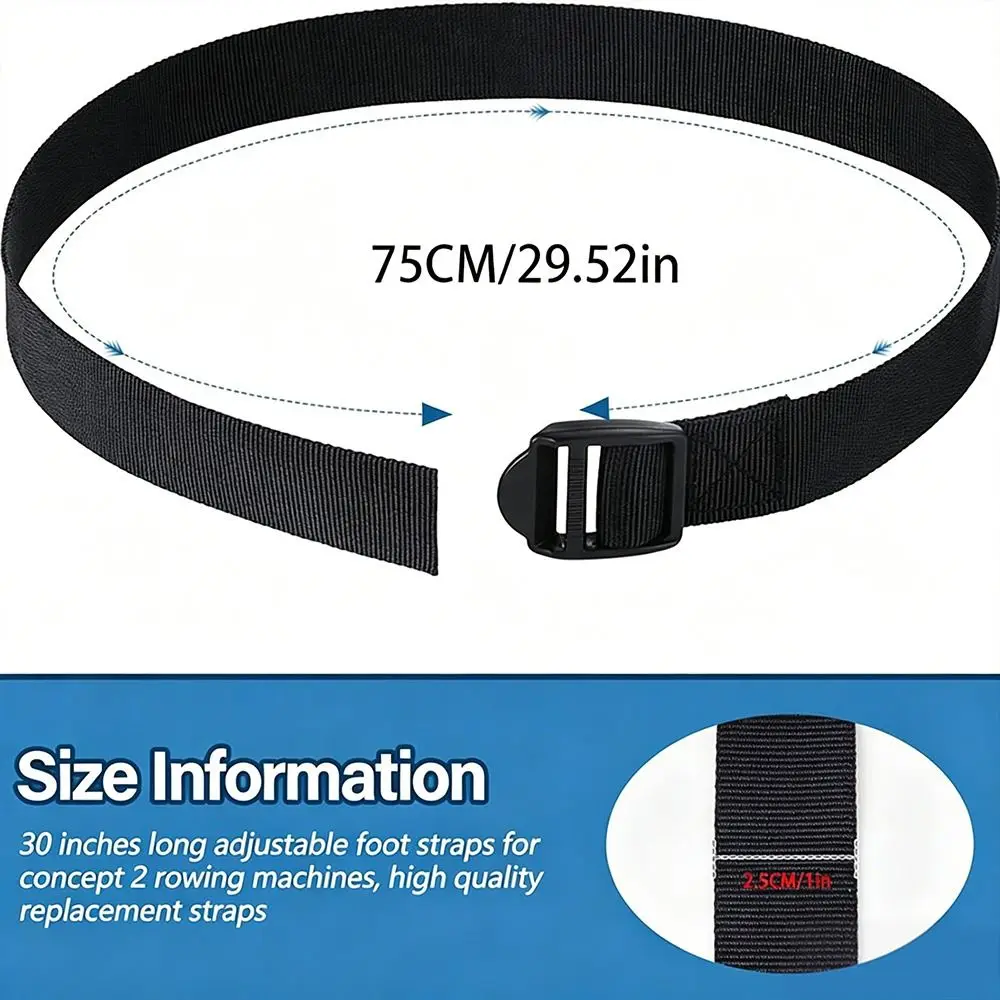 Correas ajustables para pies de máquina de remo