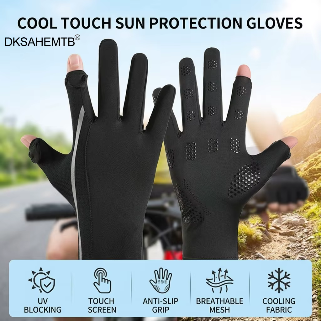 Guantes de pesca transpirables verano pantalla táctil - imagen 4