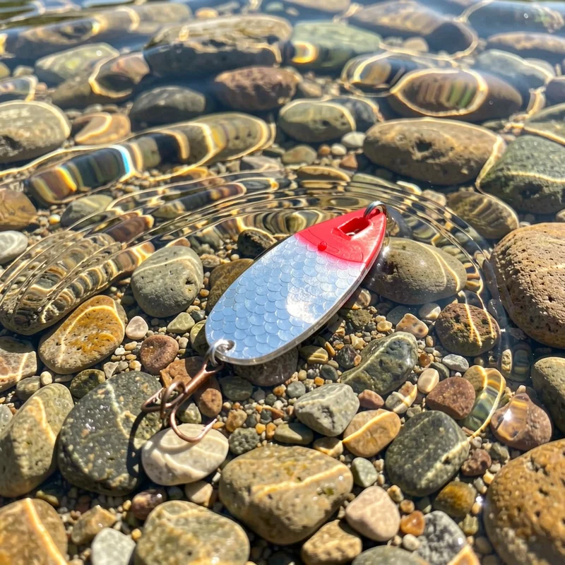 Cuchara trucha metal Rothaariger para pesca de agua dulce todo el año - imagen 3