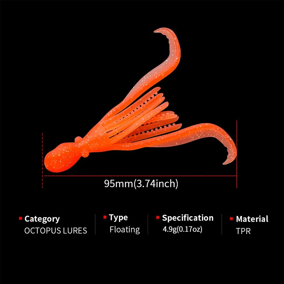 WALK FISH Señuelos de pulpo luminosos Jig para atún y calamar - imagen 4