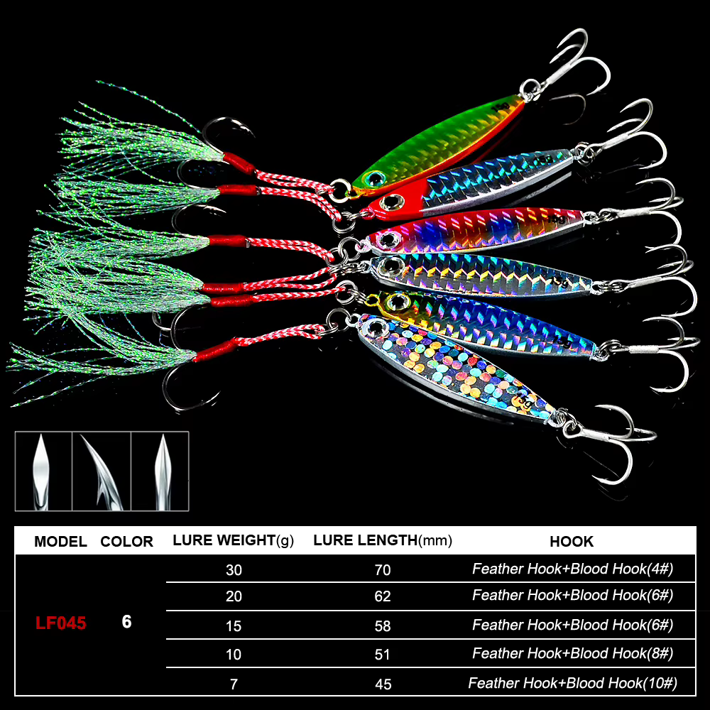 Señuelos Jig Head Proberos 7-30G Ojos 3D Anzuelos Dobles - imagen 2