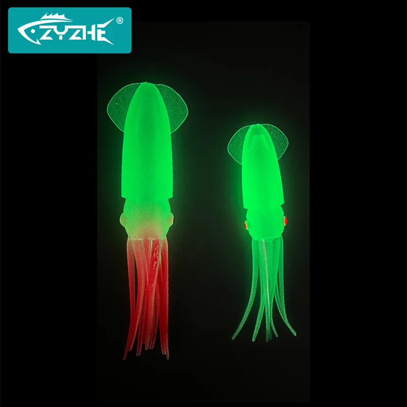 ZYZHE Pulpo vinilo luminiscente – Señuelo para pesca desde barco