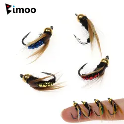Bimoo HackleBug Senuelo de Trucha - Laton con Hundimiento Rapido