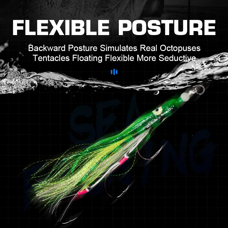 Anzuelos Jigging lento TEASER – para calamar, asistencia UV - imagen 5