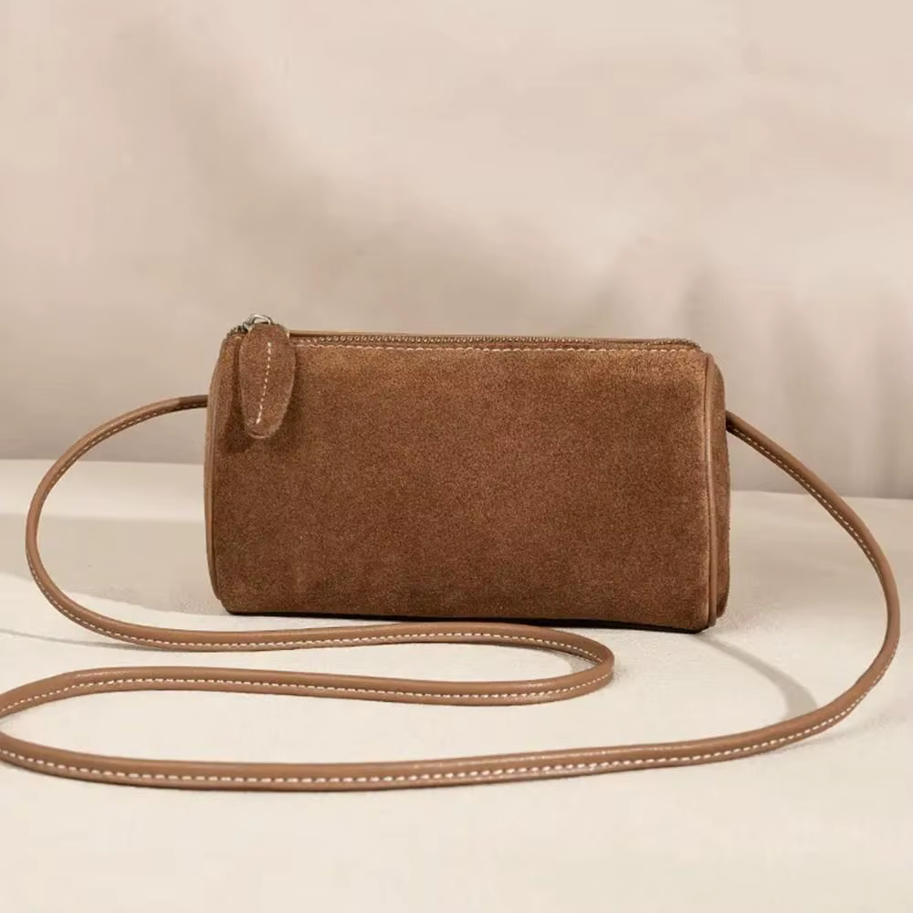 Bolso Bandolera de Gamuza para Mujer – Estilo Vintage y Gran Capacidad - imagen 5