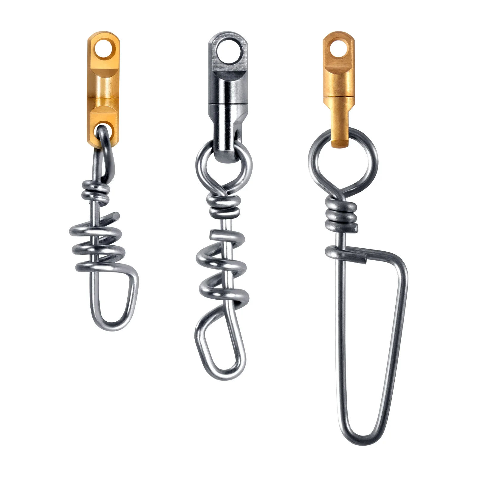 Conector giratorio inox alta resistencia para pesca deportiva