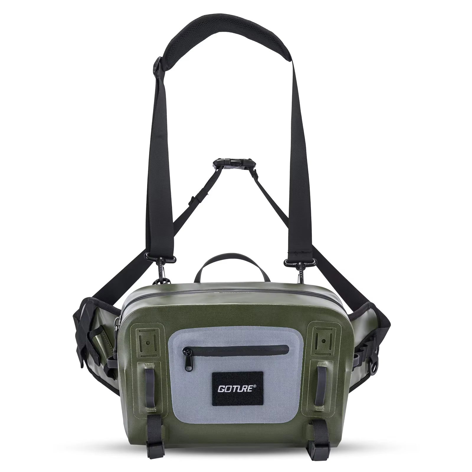Goture Luya — Riñonera de pesca impermeable con soporte para caña - imagen 3