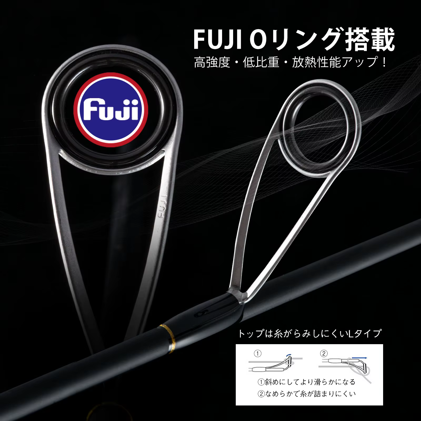 Goture DELIGHT 1,98m – Caña pescar casting ultralight anillas Fuji medium - imagen 3