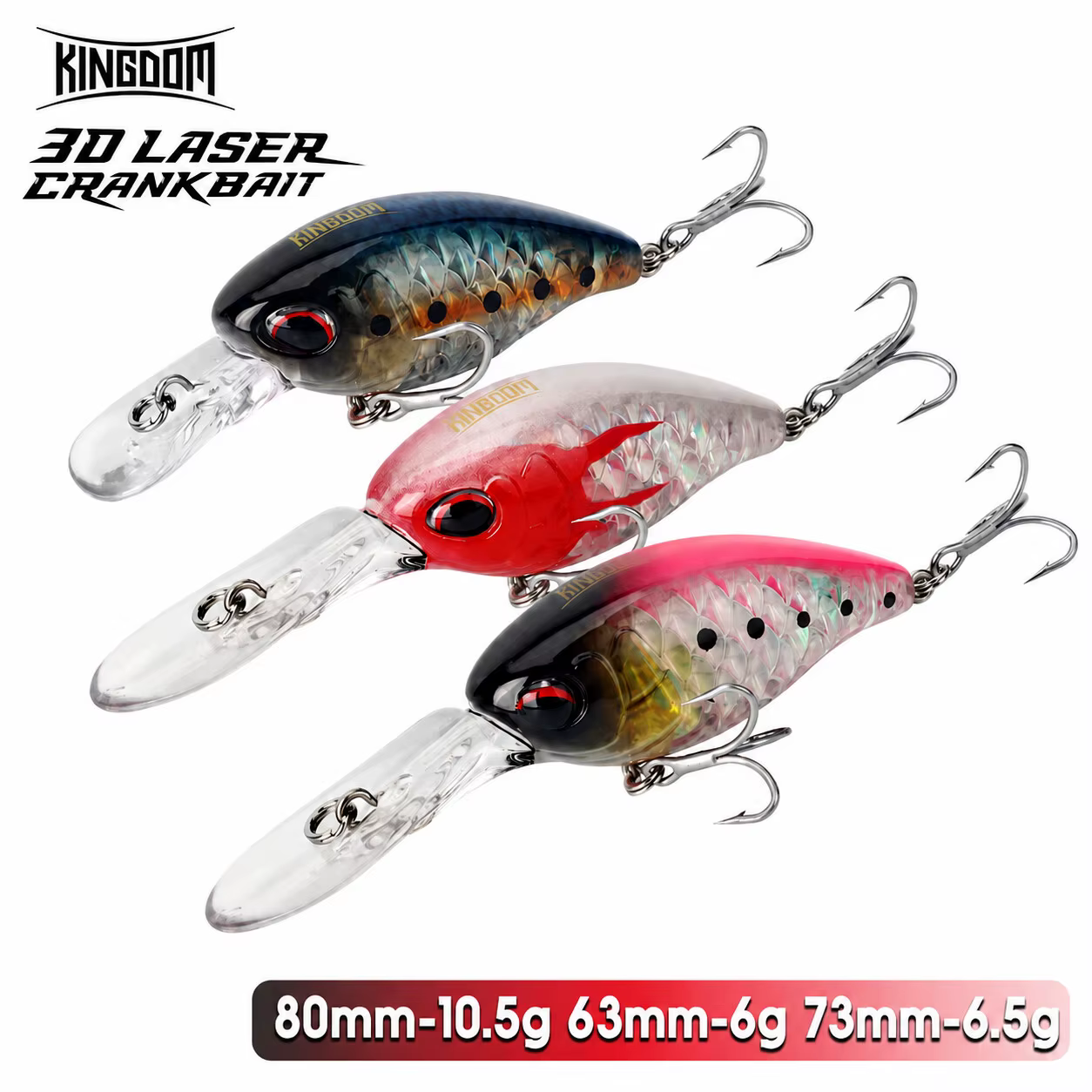 Kingdom Crankbaits – Crankbait Flotante para Trucha y Lubina - imagen 2