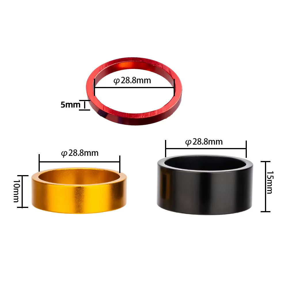 Espaciador Horquilla Delantera 28.6mm Aluminio MTB - imagen 4