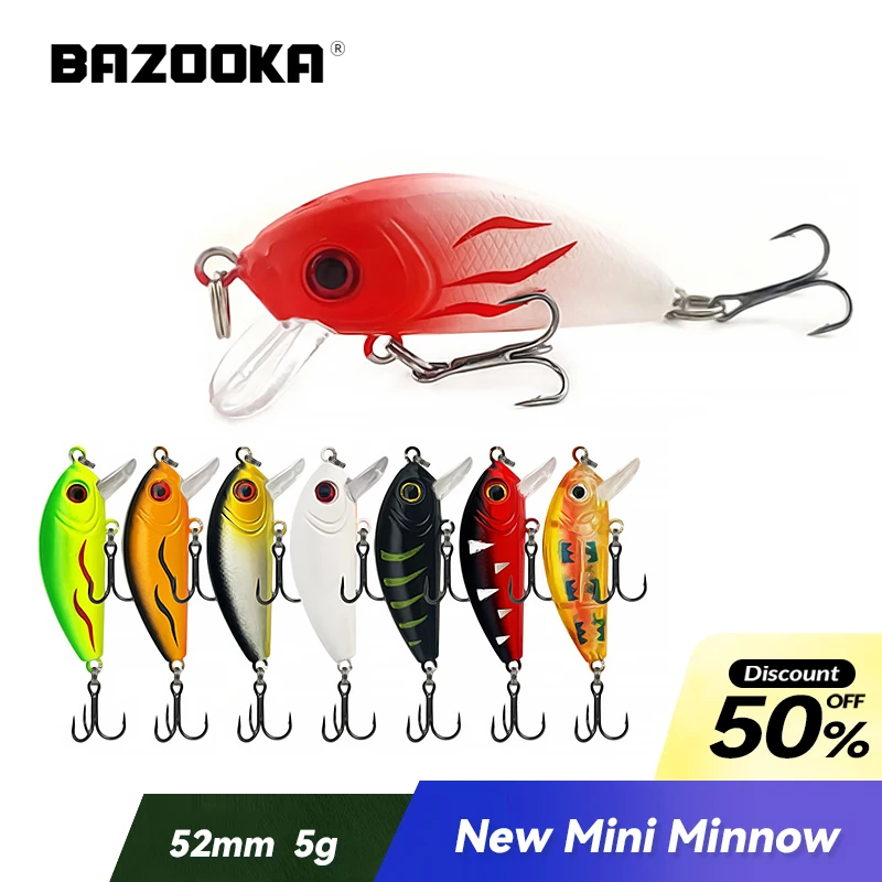 Bazooka-Mini Swimbait flotante 52 mm 5 g para perca, lubina y lucio - imagen 3