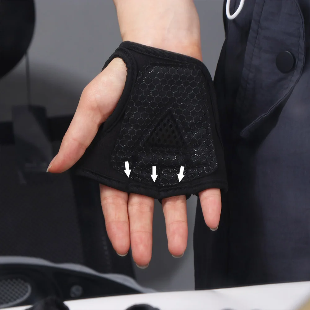 Guantes de fitness para mujer con protección antideslizante en la palma - imagen 4