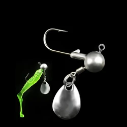 Jig heads plomadas de acero con giratorios para lubina y trucha