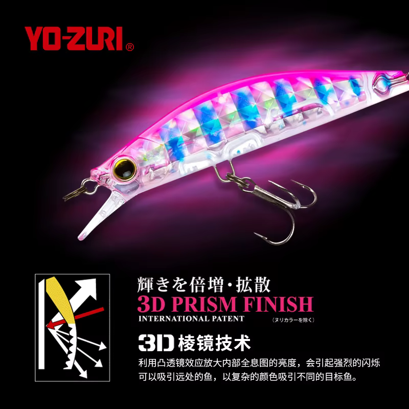 Señuelo Minnow Yo-Zuri 3DR-X – Sumergido Lanzamiento Largo para Lubina - imagen 2
