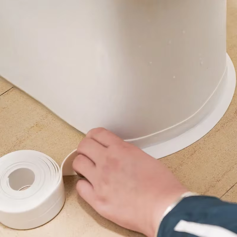 Cinta selladora de PVC impermeable antimoho para cocina y baño