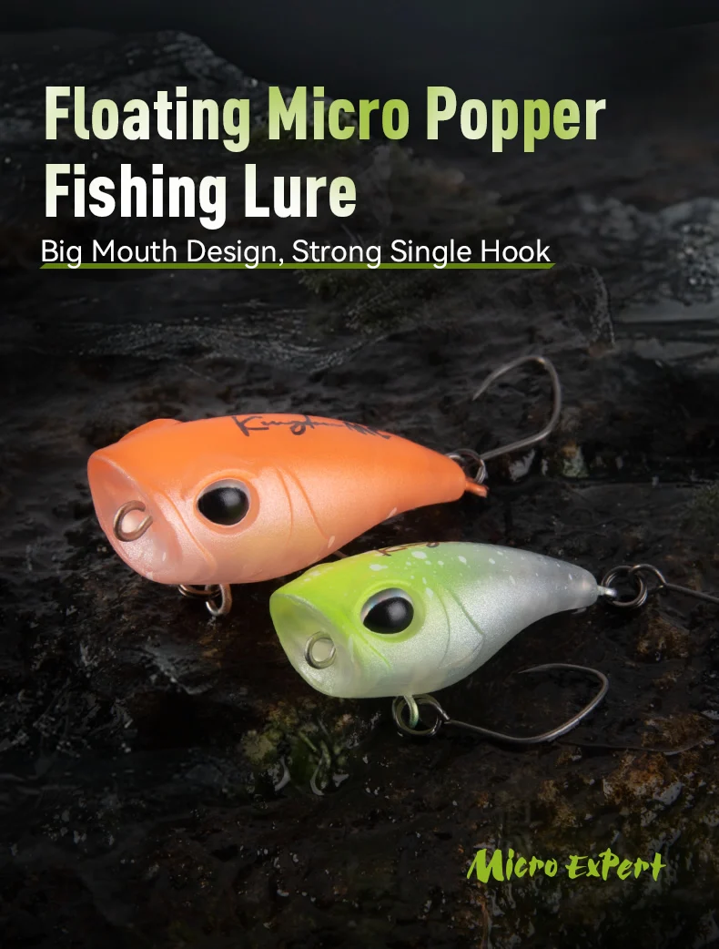 Señuelos flotantes Micro Expert Popper