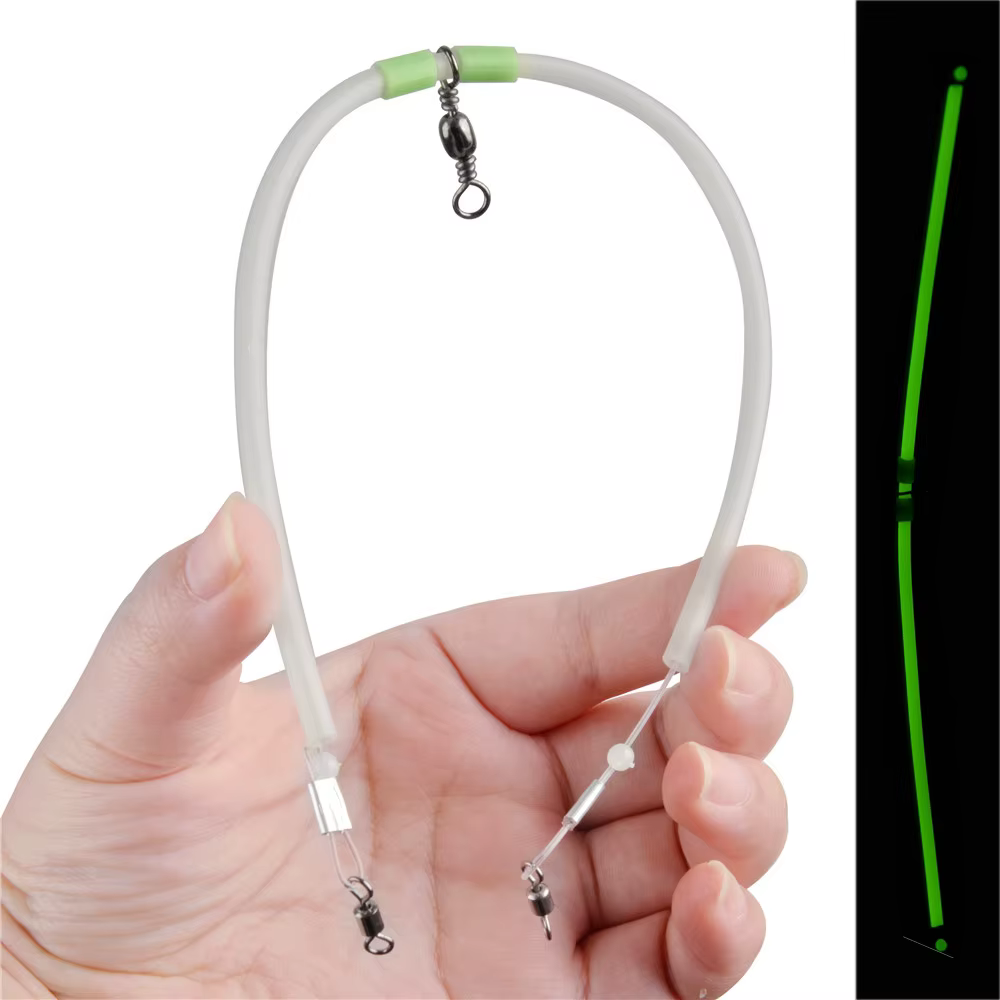 Línea líder de surfcasting con tubo lumínico en agua salada resistente - imagen 3