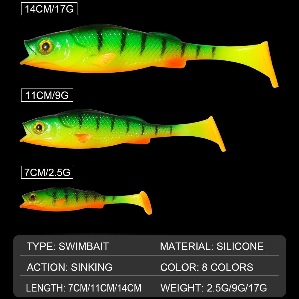 Spinpoler Vigour Perch Swimbait Shad UV para lucio y zander también