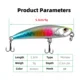 Señuelo sinking minnow LHFSH para lubina – ojos 3D alcance largo - imagen 3
