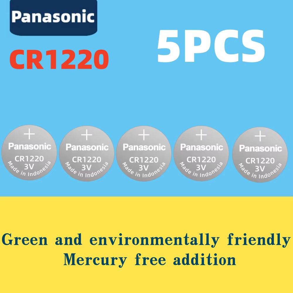 Panasonic CR1220 3V batería de litio en empaque de marca
