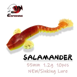 Salamandra ESFISHING 55mm – Señuelo blando biónico oscilante