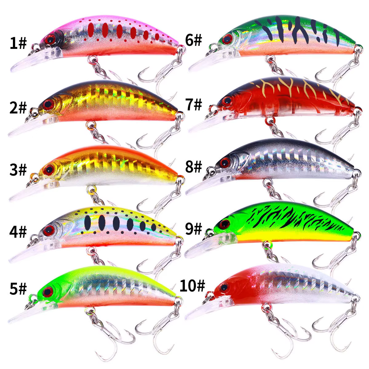 Mini Jerkbait japonés hundido tipo pececillo para perca – Señuelo duro - imagen 5