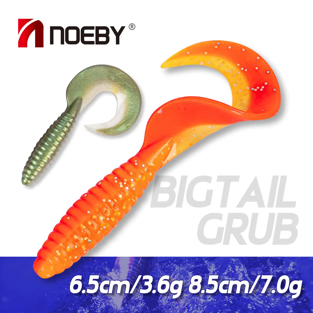 Noeby Swimbait blando cola larga para lubina y carpa - imagen 2