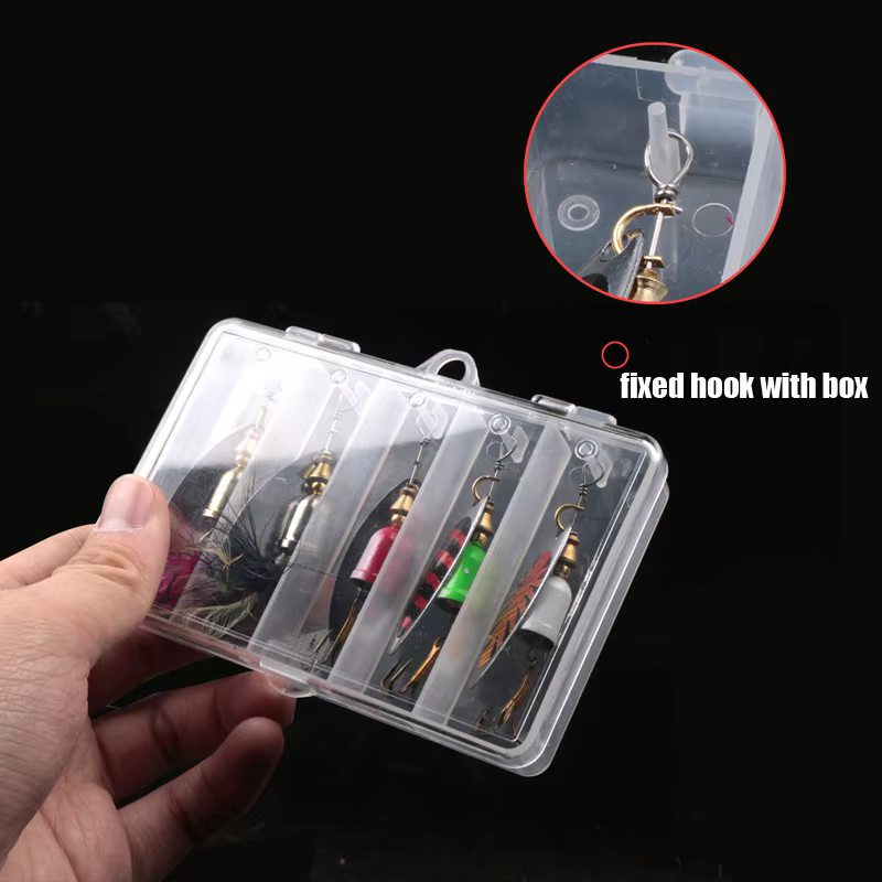 Señuelo giratorio de metal duro - kit con cajas de aparejos - imagen 2
