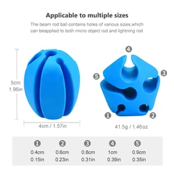 Protector de punta anticolisión con bola fija para cañas de pescar