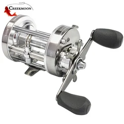 Carrete baitcasting totalmente metálico para agua salada, reforzado