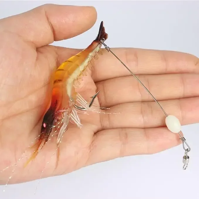 Señuelo de camarón Goture en acción bajo el agua
