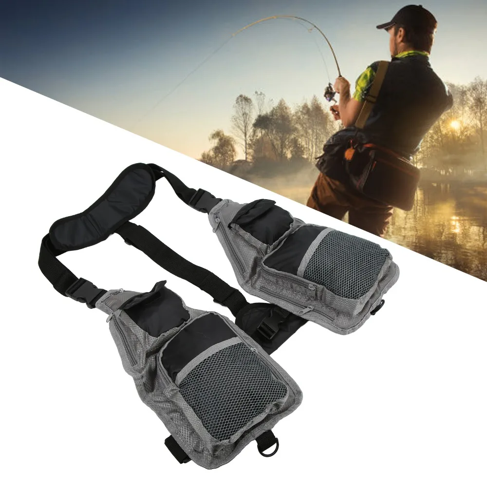 Chaleco de pesca transpirable Oxford 600D con múltiples bolsillos - imagen 3