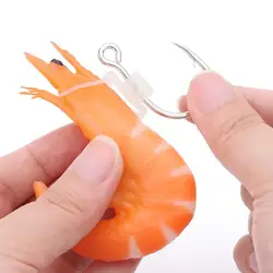 Ganchos luminosos con púas de acero inox para camarón vivo