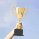 Copa de plástico Magnolia Rose para premio concurso escolar clase - imagen 2