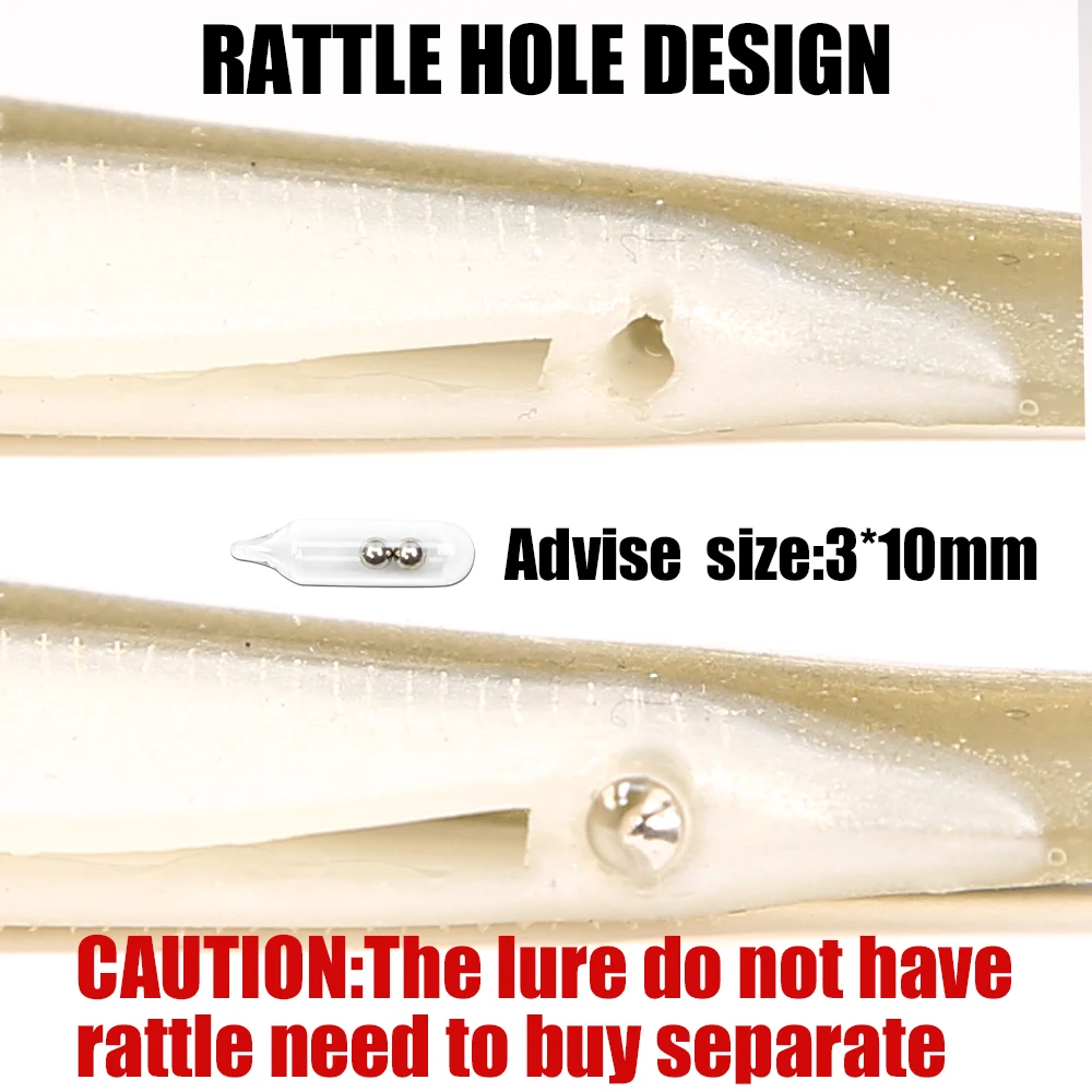 B&U Señuelo blando brillante 115 mm para lubina y lucio - imagen 3