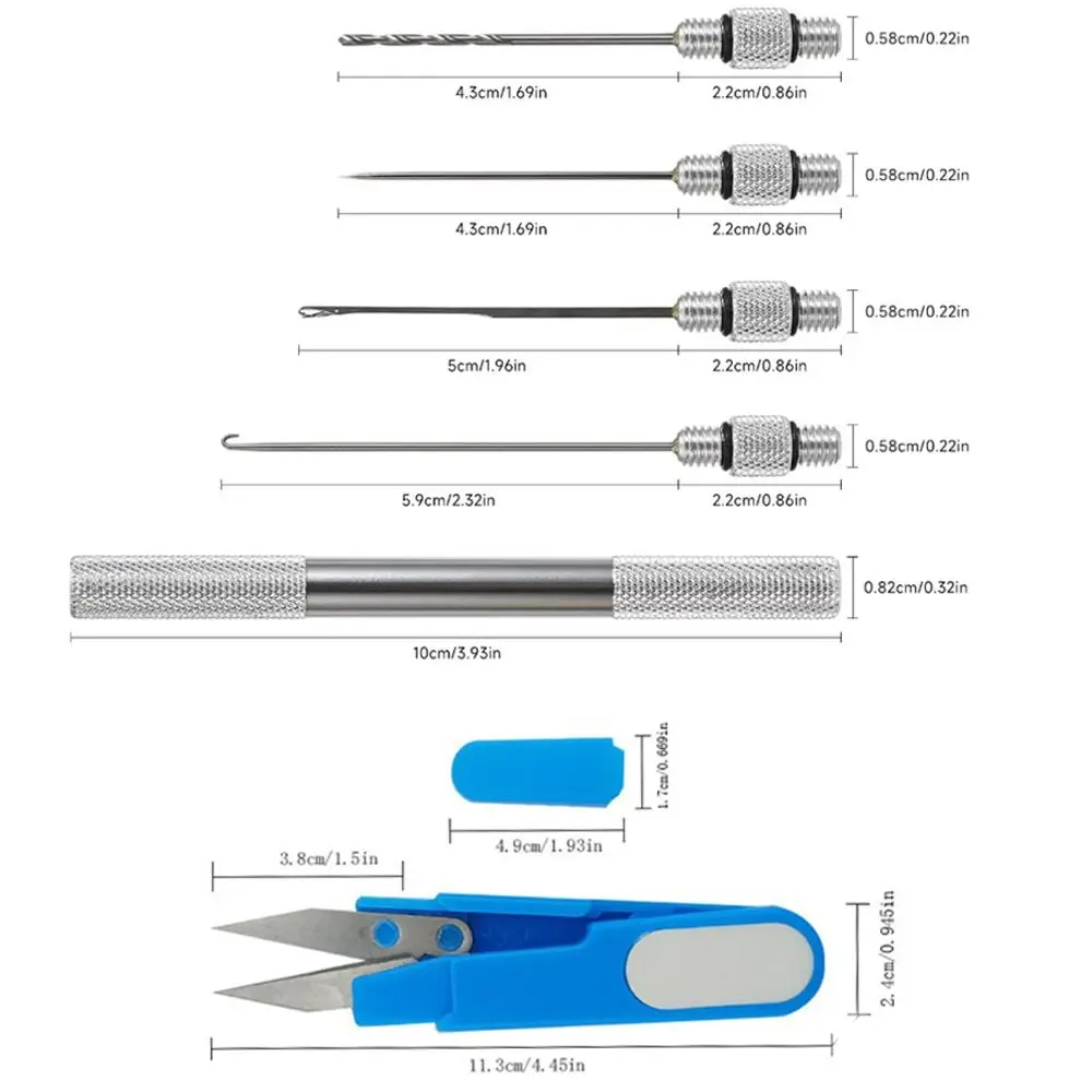 Agujas para maíz con tijeras de línea y perforador cebo - imagen 5