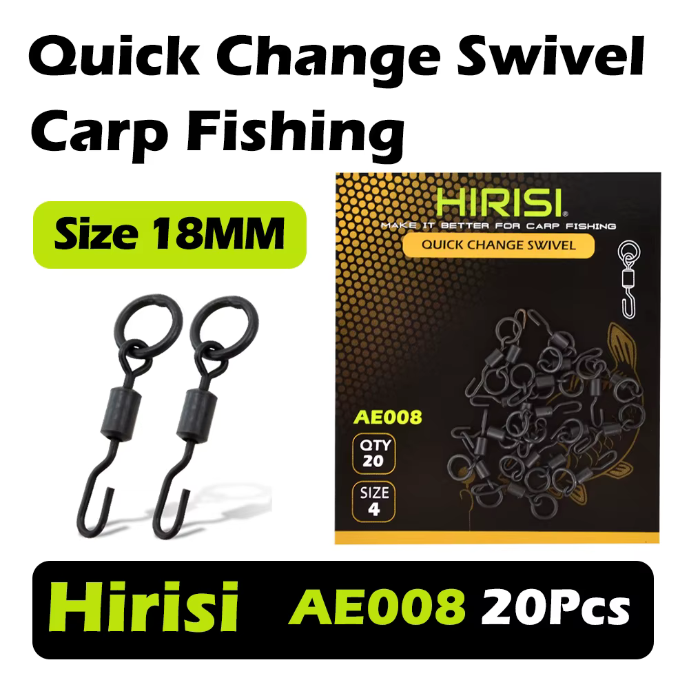 Conector giratorio carpa Hirisi AE008 – anilla sólida rápida - imagen 5
