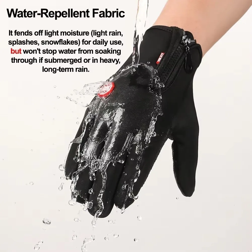 Guantes de invierno impermeables a prueba de viento con pantalla táctil - imagen 4