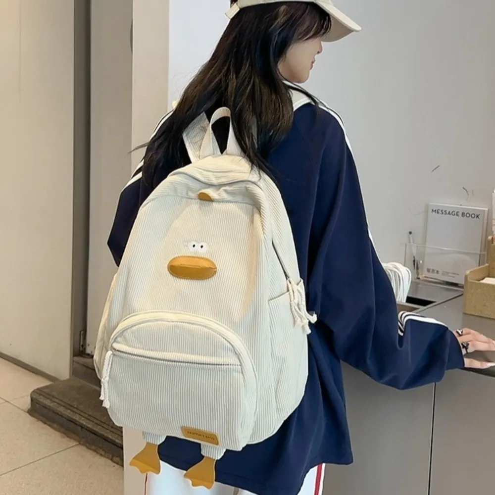 Mochila escolar de lona ligera para niñas, viaje gran capacidad - imagen 5