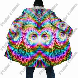 Abrigo con Capucha para Hombre, Estilo Abstracto Psicodélico Unisex