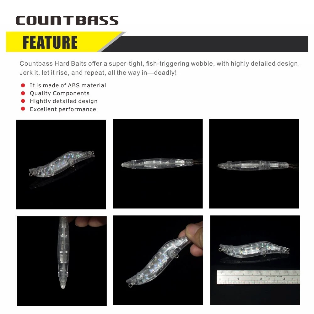 Countbass Lápiz Holográfico 3D 80 mm – Señuelo hundimiento para lubina - imagen 5