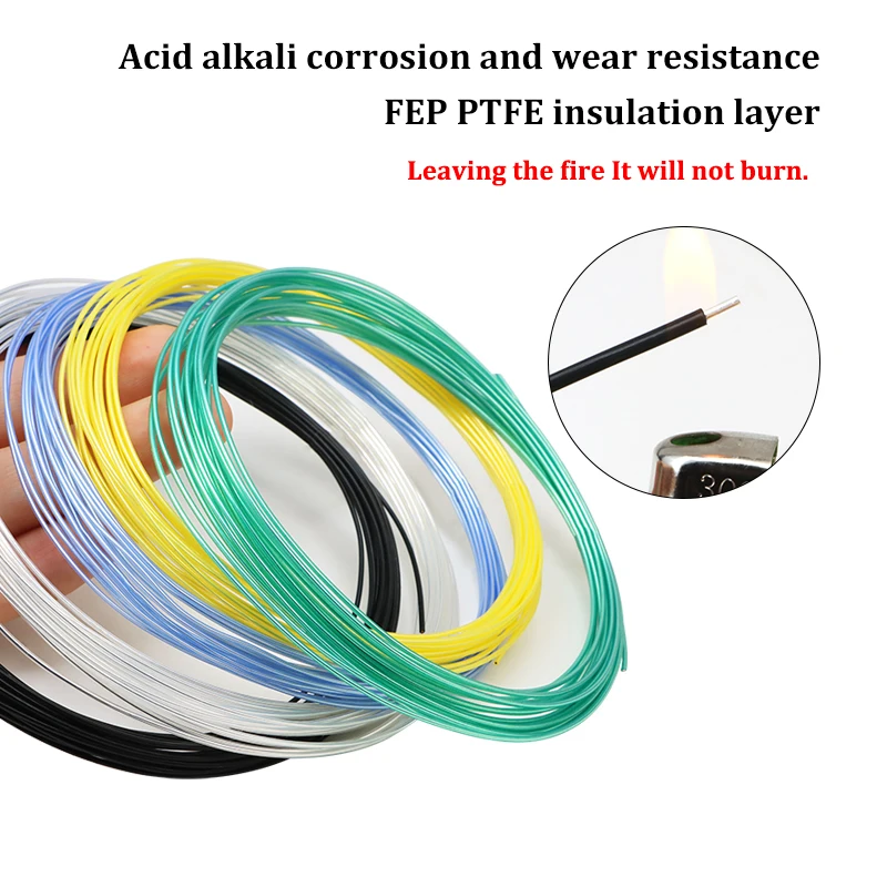 Cable de cobre OFC alta pureza FEP monoconductor plateado