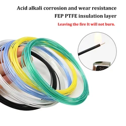 Cable de cobre OFC alta pureza FEP monoconductor plateado